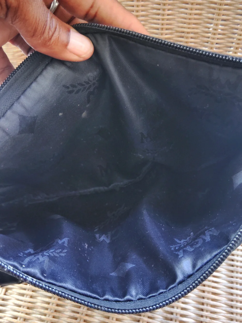 MCM Black Monogram Crossbody Bag